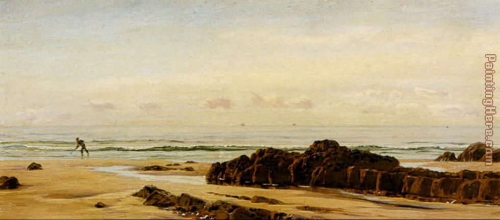 Bude On The Cornish Coast painting - John Brett Bude On The Cornish Coast art painting